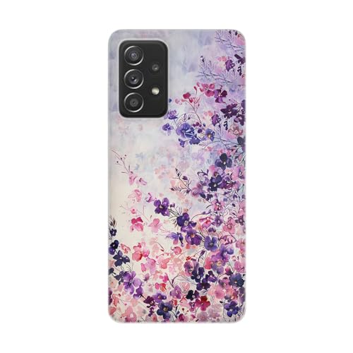 Transparente Schutzhülle für Samsung Galaxy, bedruckt in Frankreich, Wasserfall mit Blumenmuster, Pastellfarben – Galaxy A52s 5G von SUPER FABRIQUE