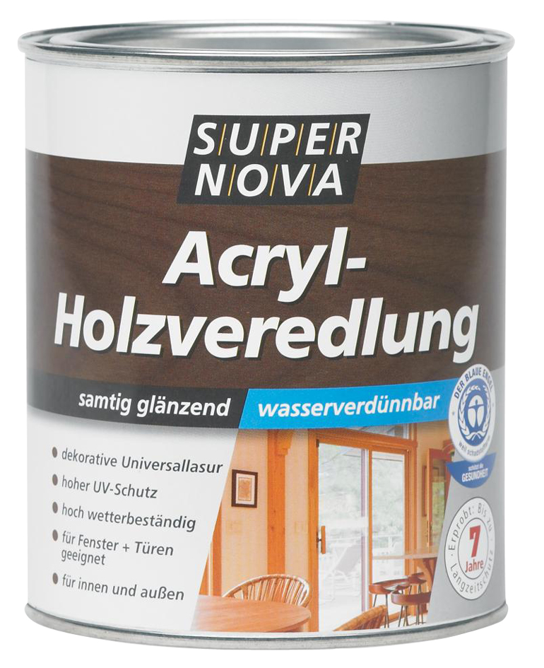 Restposten: SUPER NOVA Acryl-Holzveredelung, kiefer, 2,5 L von SUPER NOVA