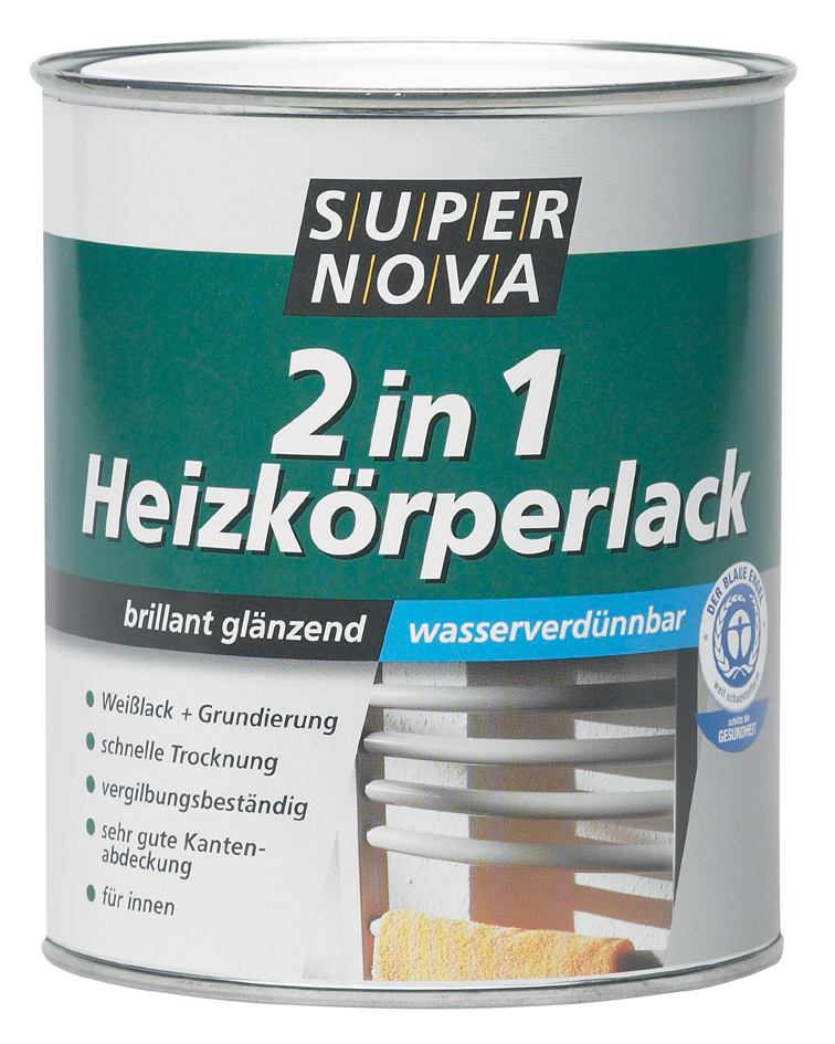 SUPER NOVA Heizkörperlack 2in1, weiß, 750 ml von SUPER NOVA