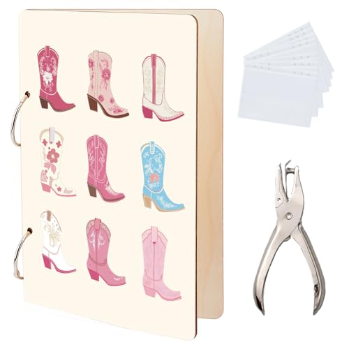 SUPERDANT Cowgirl Stiefel Grußkarten Organizer Western Cowgirl Adretter Kartenhalter Aufbewahrung Geburtstagskartenhalter Holzordner 2 Ring Umschlag Mit Locher Und 20 Taschen SUPERDANT Cowgirl Stiefel Grußkarten Organizer Western Cowgirl Adretter Kartenhalter Aufbewahrung Geburtstagskartenhalter Holzordner 2 Ring Umschlag Mit Locher Und 20 Taschen von SUPERDANT