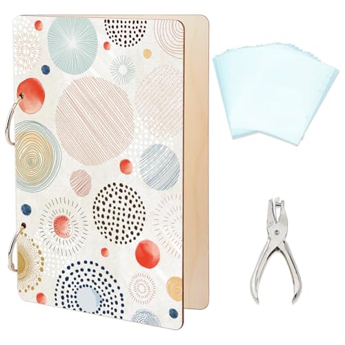 SUPERDANT Grußkarten Organizer Im Bohemian Stil Bunte Punkte Grußkartenordner Kartenhalter Aus Holz 2 Ring Postkartenalbum Für Geburtstage Und Hochzeiten Mit Locher Und 20 Taschen SUPERDANT Grußkarten Organizer Im Bohemian Stil Bunte Punkte Grußkartenordner Kartenhalter Aus Holz 2 Ring Postkartenalbum Für Geburtstage Und Hochzeiten Mit Locher Und 20 Taschen von SUPERDANT