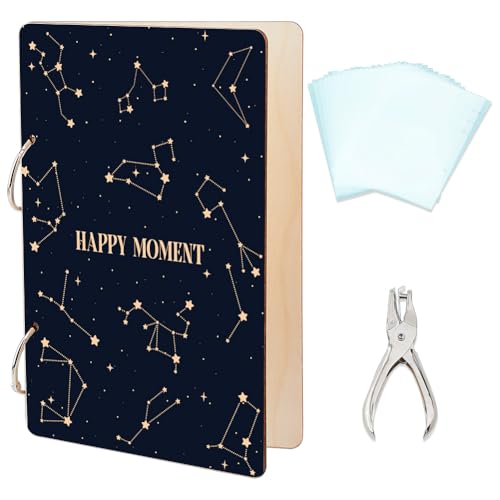 SUPERDANT Happy Moment Grußkartenhalter Organizer Sternbild Holzkartenhalter Ordner Geburtstagskartenhalter Mit Locher Und 20 Innentasche Hochzeitstagebuch Andenkengeschenke SUPERDANT Happy Moment Grußkartenhalter Organizer Sternbild Holzkartenhalter Ordner Geburtstagskartenhalter Mit Locher Und 20 Innentasche Hochzeitstagebuch Andenkengeschenke von SUPERDANT