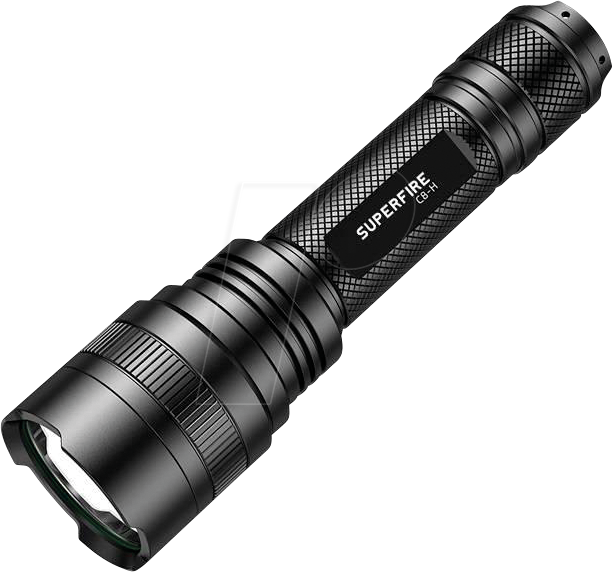 SUFI C8-H - LED-Taschenlampe Superfire C8-H, 950 lm, schwarz, USB von SUPERFIRE