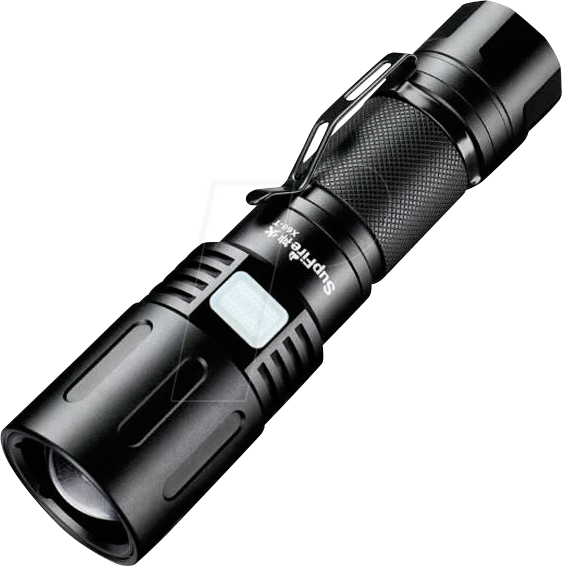 SUFI X60-T - LED-Taschenlampe Superfire X60-T, 1500 lm, schwarz, USB von SUPERFIRE