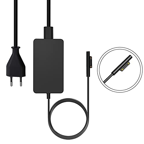 SUPERNIGHT Ladegerät für Surface Pro 65W 15V 4A Netzteil-Adapter Surface Ladakebel für Surface Book & Surface Pro 3 4 5 6 7 X &Surface Laptop 2/1 &Surface Go mit 5V 1A Smartphone-USB-Ladeanschluss SUPERNIGHT Ladegerät für Surface Pro 65W 15V 4A Netzteil-Adapter Surface Ladakebel für Surface Book & Surface Pro 3 4 5 6 7 X &Surface Laptop 2/1 &Surface Go mit 5V 1A Smartphone-USB-Ladeanschluss von SUPERNIGHT