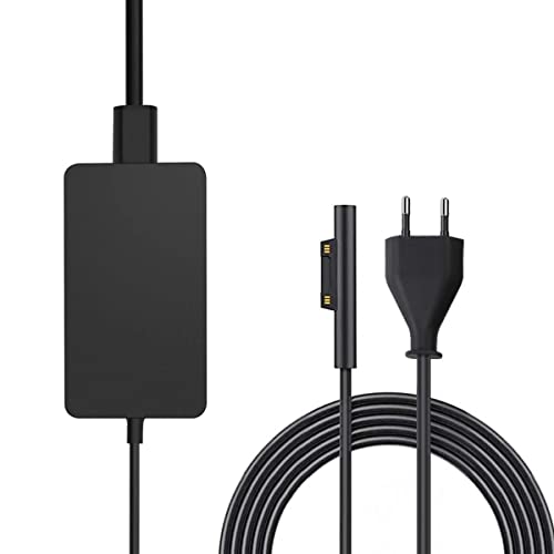 SUPERNIGHT Surface Pro Ladegerät 65W 15V 4A Surface Ladekabel, SUPERNIGHT Microsoft Surface Netzteil für Surface Pro 3/4/5/6/7/Surface Book/Surface Laptop, Model 1706 mit 5V 1A Smartphone USB Ladean von SUPERNIGHT