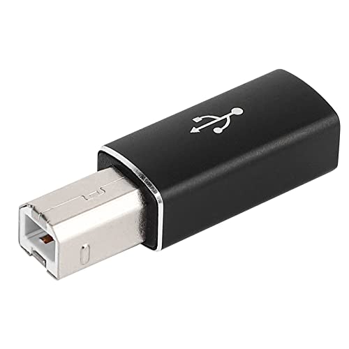 SUPERNIGHT USB C Buchse zu MIDI Stecker Konverter, USB C zu USB B Adapter Kompatibel mit Druckern, Scannern, E-Pianos, Synthesizern, USB Mikrofonen von SUPERNIGHT