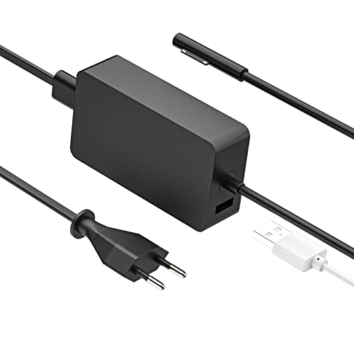 SUPERNIGHT 127W Ladegerät für Surface Book 1/2/3 & Surface Pro 7/8/X/Go 3 | 15V 8A Netzteil-Adapter mit USB-Ladeanschluss (5V 1.5A) für Smartphones SUPERNIGHT 127W Ladegerät für Surface Book 1/2/3 & Surface Pro 7/8/X/Go 3 | 15V 8A Netzteil-Adapter mit USB-Ladeanschluss (5V 1.5A) für Smartphones von SUPERNIGHT