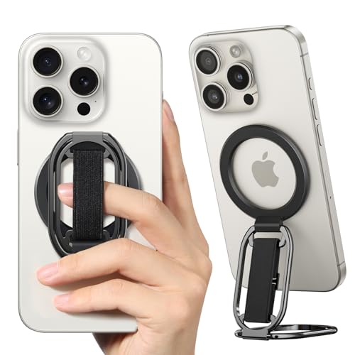[2025 Neueste] SUPERONE für MagSafe-Handygriff für MagSafe-Ständer, kompatibel mit MagSafe-Fingerschlaufe, 4-in-1-Telefonringhalter für MagSafe-iPhone 16/15/14/13/12 Serie von SUPERONE