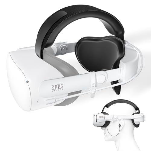 SUPERUS Elite Strap mit Akku Kompatibel mit Meta Quest 2 - Battery Head Strap mit Kopfhörern für Meta/Oculus Quest 2 Zubehör - Spielzeit verlängern & Kopfdruck reduzieren SUPERUS Elite Strap mit Akku Kompatibel mit Meta Quest 2 - Battery Head Strap mit Kopfhörern für Meta/Oculus Quest 2 Zubehör - Spielzeit verlängern & Kopfdruck reduzieren von SUPERUS