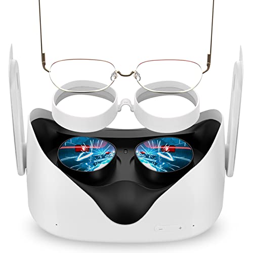 SUPERUS Silikon Anti-Kratzer Linsenschutz - VR Brillen Abstandshalter Kompatibel mit Oculus/Meta Quest 2 - VR-Zubehör Schützt VR-Objektive vor Kratzern auf der Brille (Weiß) von SUPERUS
