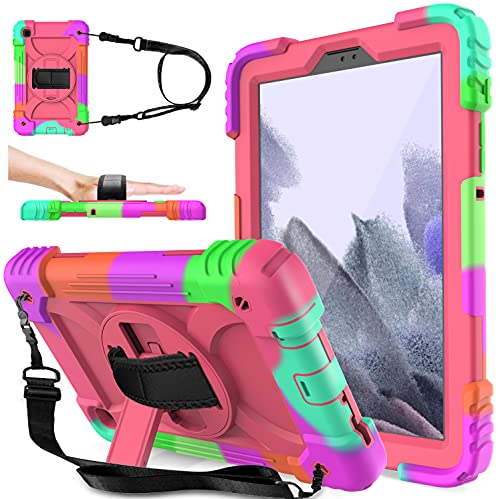 SUPNICE Samsung Galaxy Tab A7 Lite Hülle 2021 (SMT220SMT225), Galaxy Tab A7 Lite Hülle, robuste Schutzhülle für Kinder mit [360 Grad drehbarem Ständer] [Handschlaufe] für Galaxy Tab A7 Lite von SUPNICE