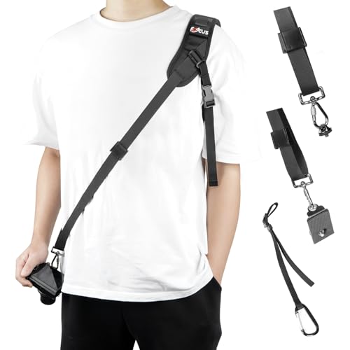SUPRBIRD Kameragurt Schnellverschluss Neopren Schwarz Kamera Tragegurt Schultergurt Gurt für Canon Nikon Sony Fujifilm Olympus DSLR SLR (B) von SUPRBIRD