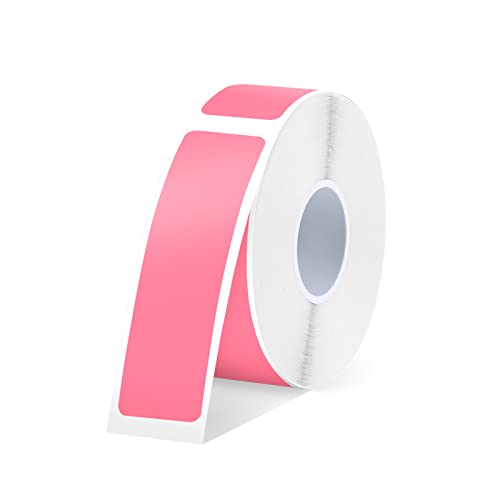 SUPVAN E10/16 Etikettenband - Thermo-Mehrzweck-Etiketten für Heim, Schule, Büro, 12 mm x 40 mm, 170 Etiketten/Rolle(rosa) von SUPVAN