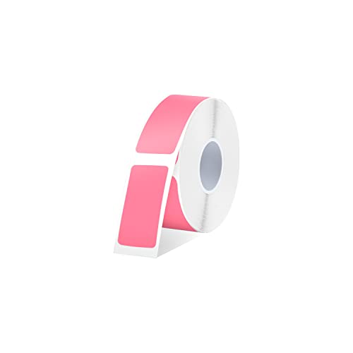 SUPVAN E10/16 Etikettenband - Thermo-Mehrzweck-Etiketten für Heim, Schule, Büro, 14 mm x 30 mm, 220 Etiketten/Rolle(rosa) von SUPVAN
