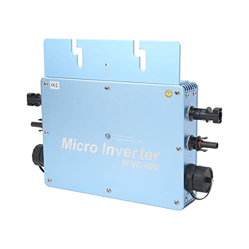 600W Solar Grid Micro -Wechselrichter mit LCD -Bildschirm, Überlastschutz und Miniaturdesign für Maximale Potenzpoint -Tracking (Blau) von SUPYINI