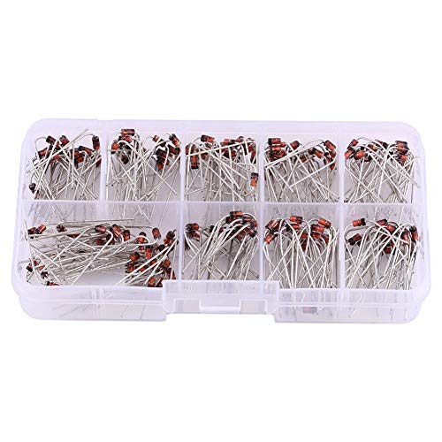 Galena-Diode Radio Regulor 14 * 7 * 3 200 Stück 10 Werte Zener-Dioden-Sortiment Elektronik-Kit 1N4738~1N4748 mit Aufbewahrungsbox Galena-Diode Radio Regulor 14 * 7 * 3 200 Stück 10 Werte Zener-Dioden-Sortiment Elektronik-Kit 1N4738~1N4748 mit Aufbewahrungsbox von SUPYINI