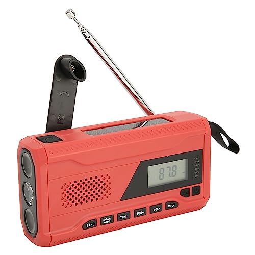 Kurbelradio, FM AM WB Solar Radio Tragbar Notfallradio mit 5000mAh Wiederaufladbare Batterie, 3 Modi LED Taschenlampe, SOS Alarm und Handkurbel Dynamo für Camping, Reisen Kurbelradio, FM AM WB Solar Radio Tragbar Notfallradio mit 5000mAh Wiederaufladbare Batterie, 3 Modi LED Taschenlampe, SOS Alarm und Handkurbel Dynamo für Camping, Reisen von SUPYINI