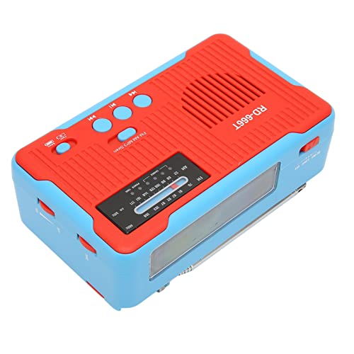 Notfallradio mit Eingebauter 2300 -mAh -Batterie, Handkurbel AM FM -Radio mit LED -Taschenlampe, Solares Radio für Outdoor, Camping, Notfall, Notfall von SUPYINI