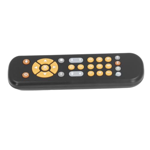 Pädagogische Baby -TV -Fernbedienung Spielzeug mit Musik, Lernmodi, Sicherer und Lustiger, Pädagogischer Babyfernbedienung, Simulierter Baby Fernbedienung (Schwarz) von SUPYINI