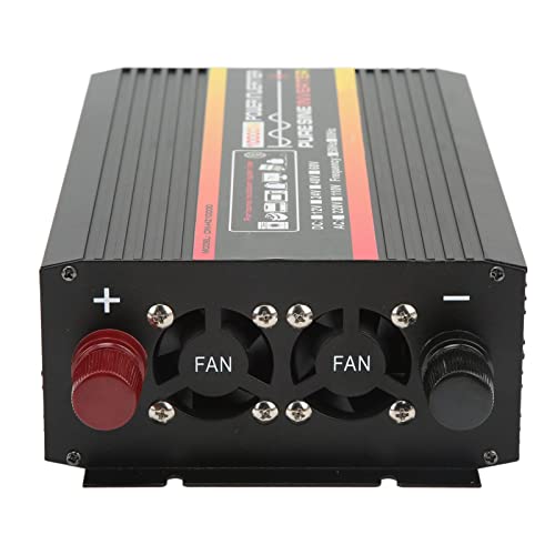 Pure Sinus Aluminiumlegierung 1500W Solar -Wechselrichter, Cars RVS -Boote Yachten, LED -Display Grünes Roter Arbeitslicht für Sonnenkollektoren (DC48V) von SUPYINI