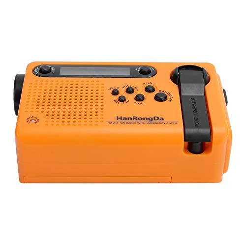 SUPYINI Notfall -Solarkurbel Radio, Handkurbel Solar -Laderadio, FM/AM Shortwave Radio mit Taschenlampe für Zuhause, Outdoor, Camping von SUPYINI