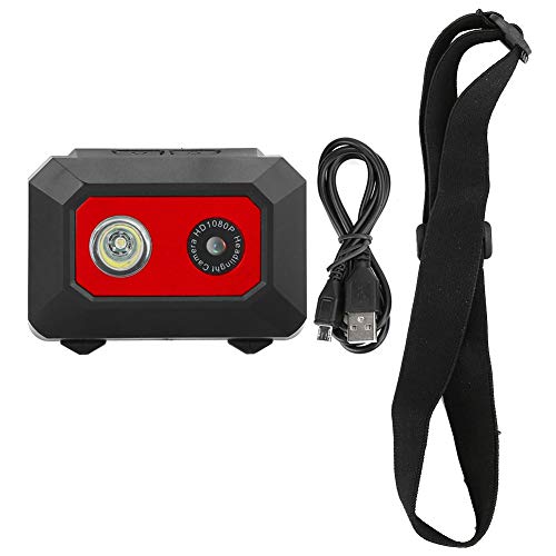 SUPYINI Sportkamera, Action-Kamera, Super HD 1080P DV-Sportkamera, Am Kopf Montierter Action-Video-Camcorder, DVR-Recorder (Schwarz Rot) von SUPYINI
