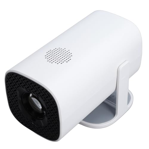 Smart Projector, 4K 1080p Support Tragbarer Projektor WiFi6 BT 5.2, Auto -Horizontalkorrektur 180 Grad Rotatable Outdoor Movie Projector für Telefonlaptop (A) von SUPYINI