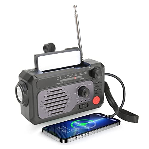 kurbelradio, Solar Radio NOAA AM FM Notfallradio Wetterradio mit LED Taschenlampe, 2000mAh Wiederaufladbare Batterie, SOS Alarm, Leselampe für Camping, Ourdoor, Notfall kurbelradio, Solar Radio NOAA AM FM Notfallradio Wetterradio mit LED Taschenlampe, 2000mAh Wiederaufladbare Batterie, SOS Alarm, Leselampe für Camping, Ourdoor, Notfall von SUPYINI