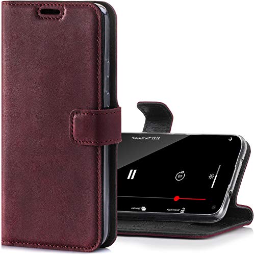 SURAZO Handyhülle für S20 FE hülle Premium RFID Echt Lederhülle Schutzhülle mit Standfunktion - Klapphülle Wallet case Handmade in Europa für Samsung Galaxy S20 FE 5G / 4G von SURAZO
