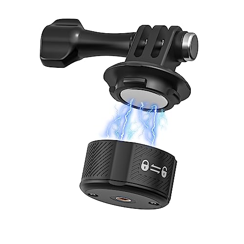 SUREWO Quick Release Base Mount für GoPro,Magnetische 1/4 Zoll 20 Kamerahalterung Kompatibel mit GoPro Hero 13 12 11 10 9 8 7 6 5 Schwarz,DJI Osmo Action 5 Pro/4/3,AkASO und mehr von SUREWO
