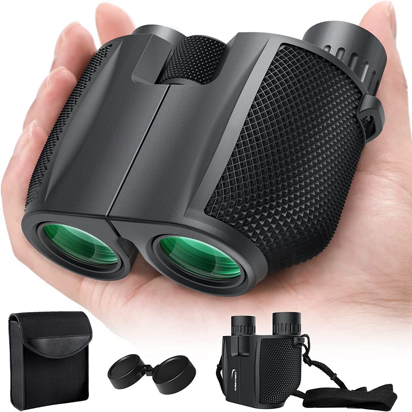 SURFOU Ferngläser Kleines Binoculars Erwachsene Kinder mit Nachtsicht Fernglas (12x25 Fernglass Taschenfernglas für Vogelbeobachtung Wandern Camping) von SURFOU