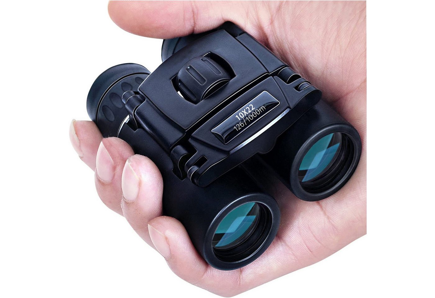 SURFOU Fernglas Mini 10x22 Ferngläser Binoculars Erwachsene Kinder Nachtsicht Fernglas (HD Kleines Fernglass Taschenfernglas für Reisen Vogelbeobachtung) von SURFOU