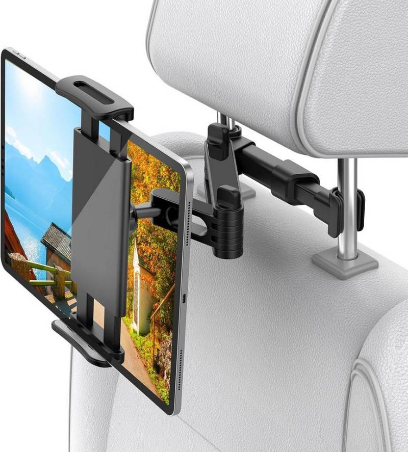 SURFOU Tablet ipad Halterung Auto Kopfstütze 4,7-11 Zoll Tablethalterungen Halterung, (Um 360 Grad Drehbare Ausziehbare Halterungen) von SURFOU