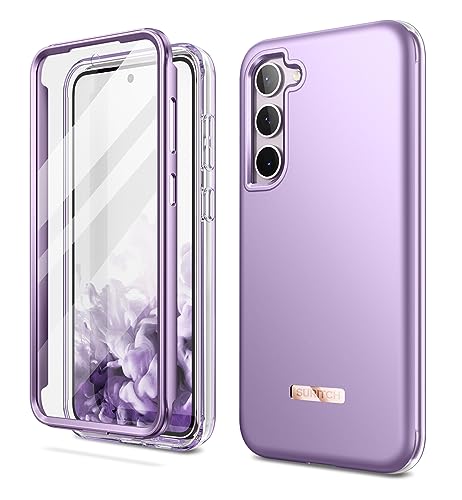 SURITCH Kompatibel mit Samsung Galaxy S23 Plus Hülle Handyhülle mit Integriertem Displayschutz 360 Grad Komplettschutz Schutzhülle für Samsung Galaxy S23 Plus 6.6"(Lila) von SURITCH