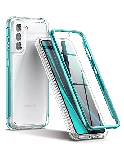 SURITCH für Samsung S21 Hülle Schutzhülle 360° Stoßfest Transparent Front Und Rückenschutz Handyhülle mit Kameraschutz TPU Bumper Eingebautem Displayschutz für Samsung Galaxy S21 5G 6,2 Zoll (Grün) SURITCH für Samsung S21 Hülle Schutzhülle 360° Stoßfest Transparent Front Und Rückenschutz Handyhülle mit Kameraschutz TPU Bumper Eingebautem Displayschutz für Samsung Galaxy S21 5G 6,2 Zoll (Grün) von SURITCH