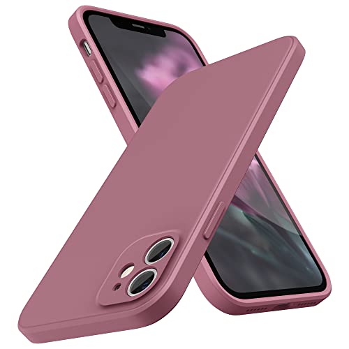 SURPHY Hülle Kompatibel mit iPhone 11 Hülle Silikon, iPhone 11 Hülle 6,1 Zoll, Flache Kante Silikon Handyhülle für iPhone 11 6,1 Zoll Silikon Slim Dünn Case Schutzhülle Schutzschale, Flieder Lila von SURPHY