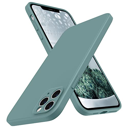 SURPHY Hülle Kompatibel mit iPhone 11 Pro Max Hülle, iPhone 11 Pro Max Hülle Silikon,Flache Kante Silikon Handyhülle für iPhone 11 Pro Max 6,5 Zoll Slim Dünn Protective Case Schutzhülle (Kaktus Grün) von SURPHY