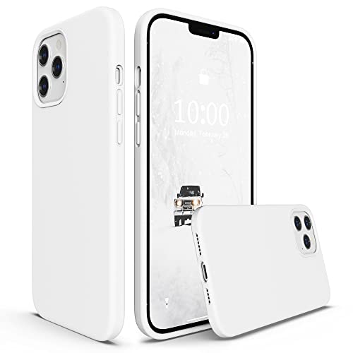 SURPHY Silikon Hülle Kompatibel mit iPhone 12 Pro Max Hülle 6,7 Zoll, iPhone 12 Pro Max Handyhülle Silikon, Silikon Handyhülle für iPhone 12 Pro Max 6,7 Zoll Silikon Case Schutzhülle, Weiß von SURPHY