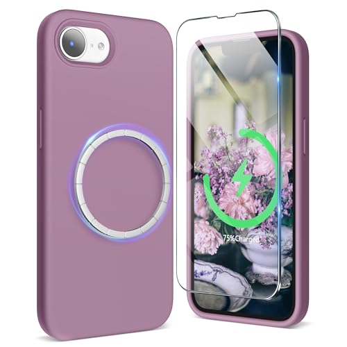 SURPHY für Magnetisch iPhone 16e Hülle Silikon 2025, Stoßfest Handyhülle iPhone SE 4 Case 6,1" aus Premium Silikon für Alles Magnetisch Zubehör, Flieder Lila SURPHY für Magnetisch iPhone 16e Hülle Silikon 2025, Stoßfest Handyhülle iPhone SE 4 Case 6,1" aus Premium Silikon für Alles Magnetisch Zubehör, Flieder Lila von SURPHY