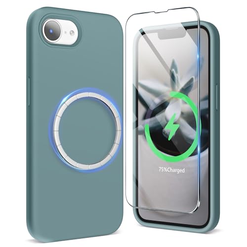 SURPHY für Magnetisch iPhone 16e Hülle Silikon 2025, Stoßfest Handyhülle iPhone SE 4 Case 6,1" aus Premium Silikon für Alles Magnetisch Zubehör, Kaktus Grün SURPHY für Magnetisch iPhone 16e Hülle Silikon 2025, Stoßfest Handyhülle iPhone SE 4 Case 6,1" aus Premium Silikon für Alles Magnetisch Zubehör, Kaktus Grün von SURPHY