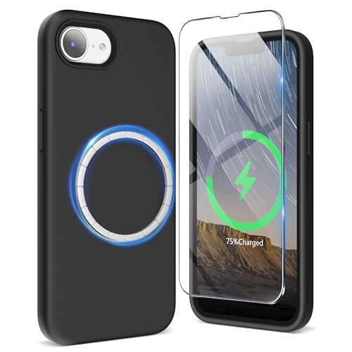 SURPHY für Magnetisch iPhone 16e Hülle Silikon 2025, Stoßfest Handyhülle iPhone SE 4 Case 6,1" aus Premium Silikon für Alles Magnetisch Zubehör, Schwarz SURPHY für Magnetisch iPhone 16e Hülle Silikon 2025, Stoßfest Handyhülle iPhone SE 4 Case 6,1" aus Premium Silikon für Alles Magnetisch Zubehör, Schwarz von SURPHY