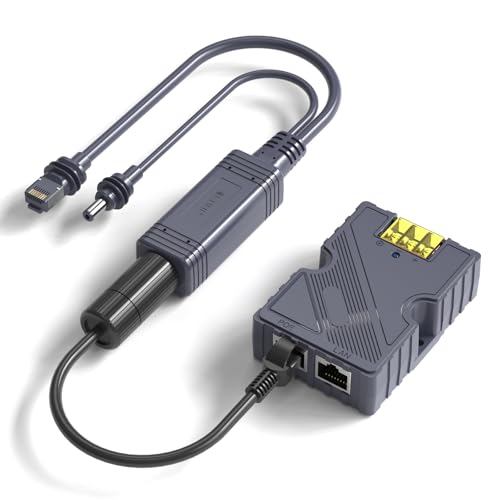 Starlink Mini PoE Injector & Splitter - 150W Power Over Ethernet mit Überspannungs- und ESD-Schutz mit High-Speed Netzwerk für Starlink Dishy Mini, Ideal Star Links Internet Kit Satellite von SURVADV