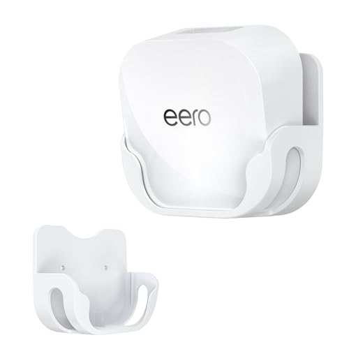 Wandhalterung für eero 7 Mesh Router & Extender - Sichere Montagehalterung mit Kabelmanagement für Dual-Band Wi-Fi 7 Router & Smart Home Systeme - Mühelose Installation, platzsparend (1 Pack) von SURVADV