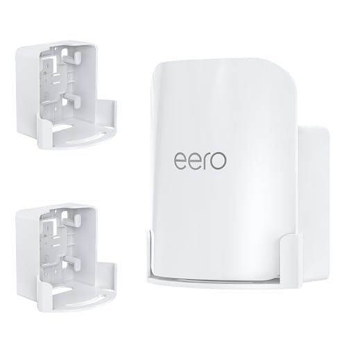 Wandhalterung für eero Pro 7 Tri-Band Mesh Wi-Fi 7 Router - platzsparende Halterung mit Kabelmanagement, einfach zu installieren inklusive Schrauben, kompatibel nur mit eero Pro 7 für Wand Wandhalterung für eero Pro 7 Tri-Band Mesh Wi-Fi 7 Router - platzsparende Halterung mit Kabelmanagement, einfach zu installieren inklusive Schrauben, kompatibel nur mit eero Pro 7 für Wand von SURVADV