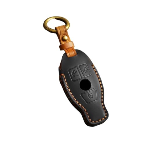 Schlüsselgehäusehalter Für GLK R350 CE-Klasse GLC 2-Tasten-Autoschlüsseletui-Abdeckung Fob-Halter Schlüsselanhänger Shell Schutz Schlüsselanhänger Schlüsselgehäuse(11 Star Yellow) von SUSHUANG