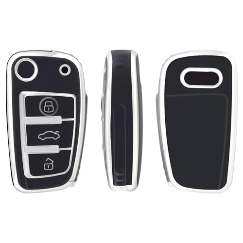 Schlüsselgehäusehalter TPU Flip Auto Schlüsselanhänger Shell Für Q2 Q2l Für E-tron Q3 Q5 Q7 A1 A3 A4 A5 A6 A7 B6 B7 C5 C6 S3 Schlüssel Abdeckung Fall Keychian Schlüsselgehäuse(09) von SUSHUANG