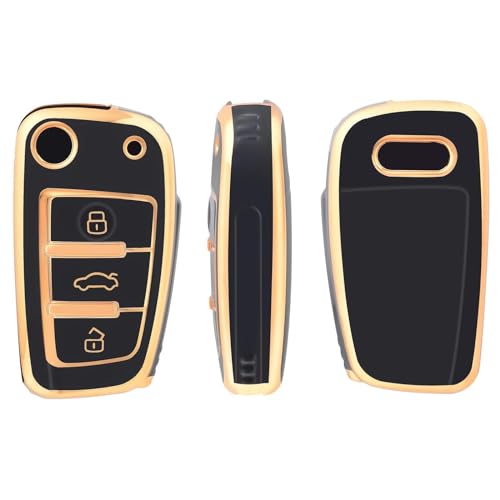 Schlüsselgehäusehalter TPU Flip Auto Schlüsselanhänger Shell Für Q2 Q2l Für E-tron Q3 Q5 Q7 A1 A3 A4 A5 A6 A7 B6 B7 C5 C6 S3 Schlüssel Abdeckung Fall Keychian Schlüsselgehäuse(1 UK) von SUSHUANG