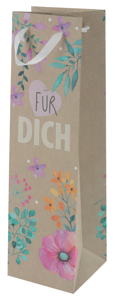 SUSY CARD Flaschentüte , Flower Frame, , für 1 Flasche von SUSY CARD