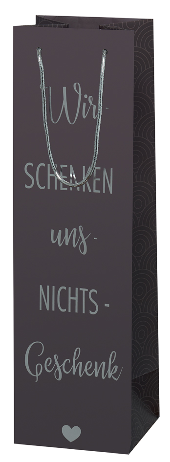 SUSY CARD Flaschentüte , Wir schenken uns Nichts-Geschenk, von SUSY CARD
